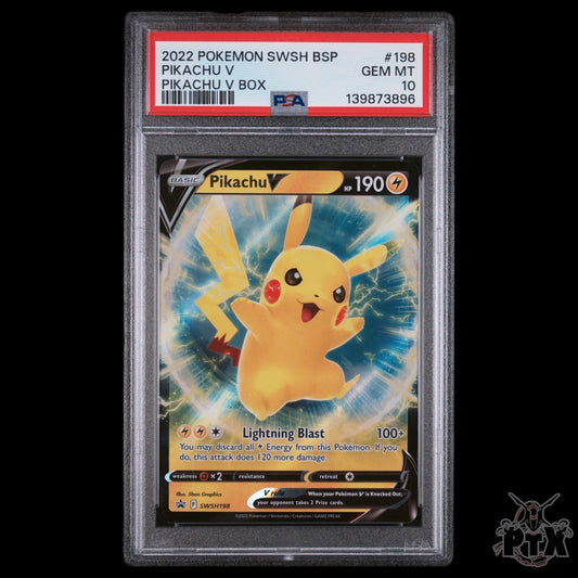 Pikachu V SWSH198 PSA 10 Sword & Shield Promo Pokemon 2021