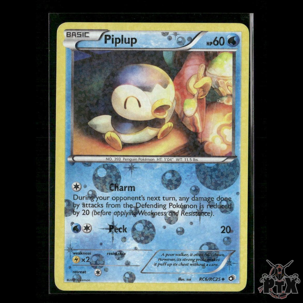 Piplup RC6/RC25 Legendary Treasures: Radiant Collection HP Pokemon