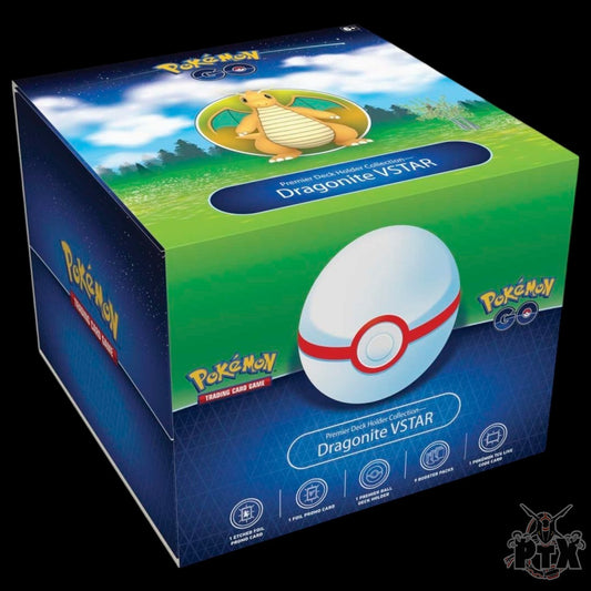 Dragonite Vstar Premier Deck Holder Collection Box Pokemon Go 2022