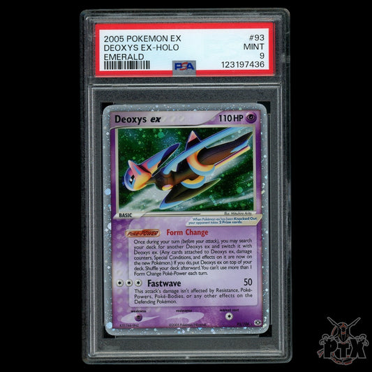 Deoxys EX #93/106 PSA 9 EX Emerald Pokemon 2005