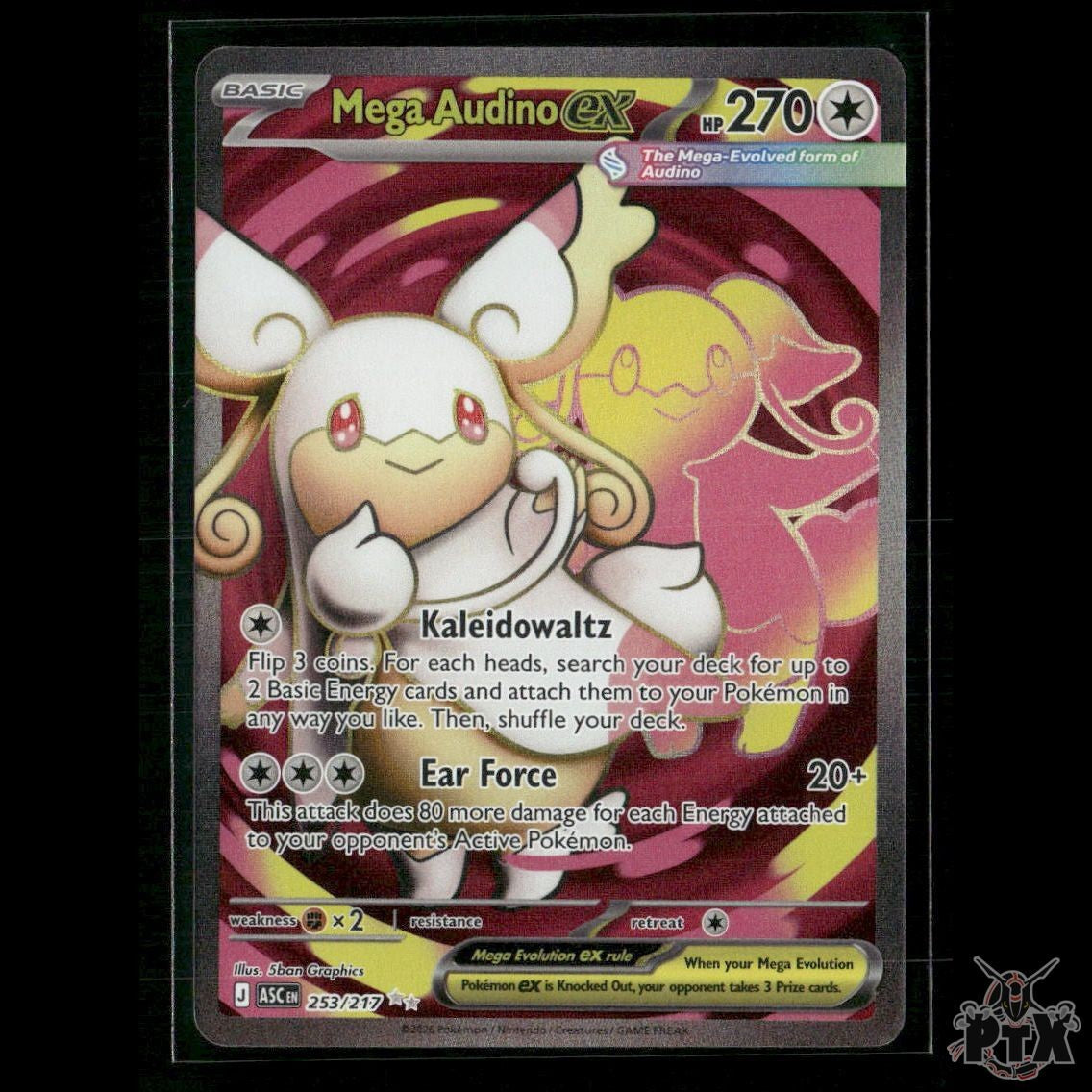 Mega Audino ex 253/217 ME: Ascended Heroes NM Pokemon