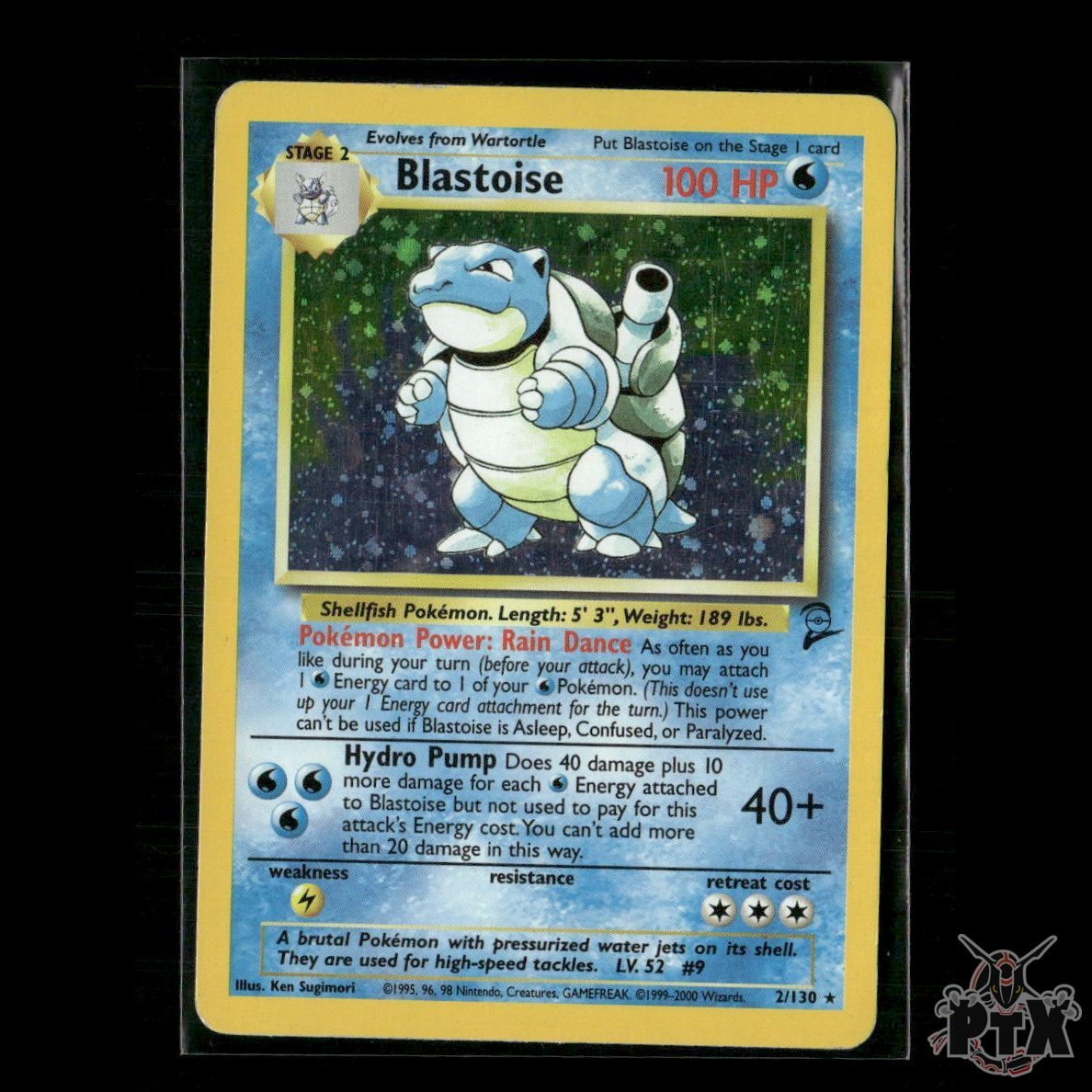 Blastoise Holo 2/130 Base Set 2 NM Pokemon