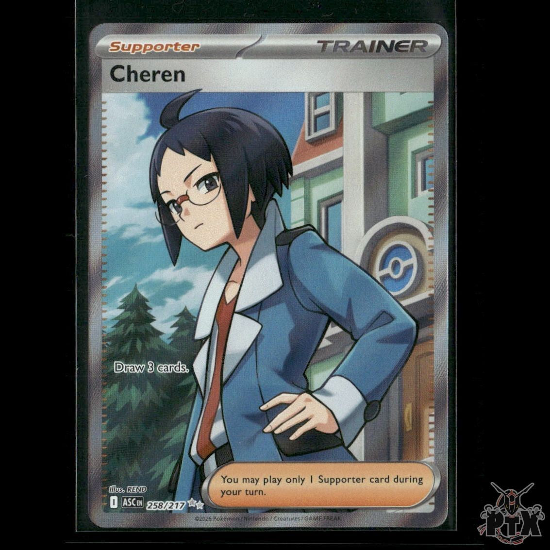 Cheren 258/217 ME: Ascended Heroes NM Pokemon 2026