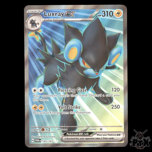 Luxray ex #195/167 Twilight Masquerade NM/Near Mint Pokemon 2024