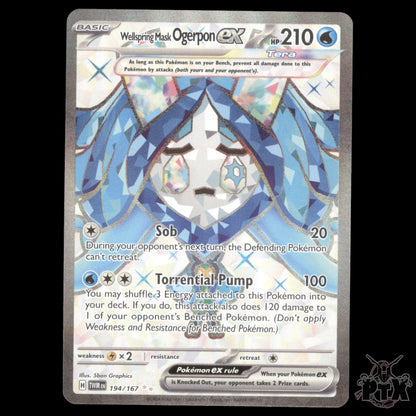 Ogerpon ex #194/167 Twilight Masquerade NM/Near Mint Pokemon 2024
