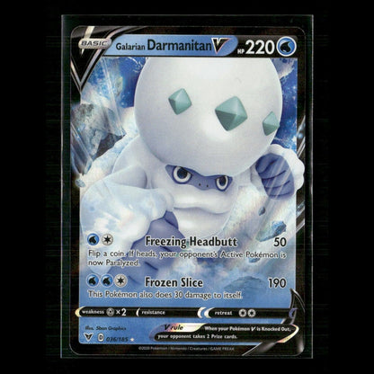 Galarian Darmanitan V 036/185 SWSH04: Vivid Voltage NM Pokemon