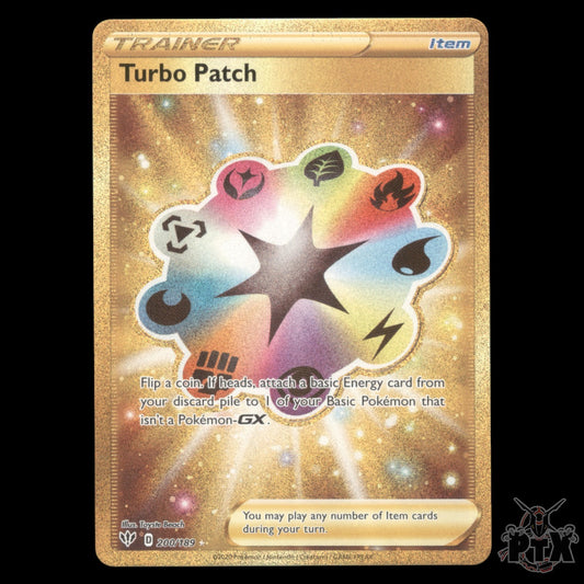 Turbo Patch #200/189 Darkness Ablaze NM/Near Mint Pokemon 2020