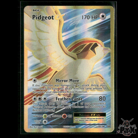 Pidgeot EX (Full Art) 104/108 XY - Evolutions NM Pokemon