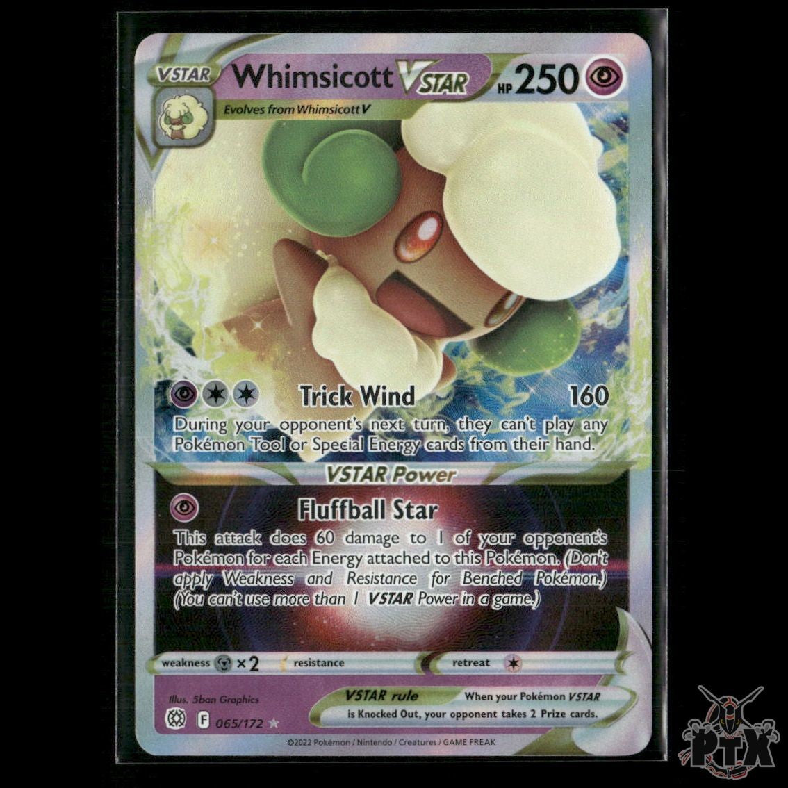 Whimsicott VSTAR 065/172 SWSH09: Brilliant Stars NM Pokemon