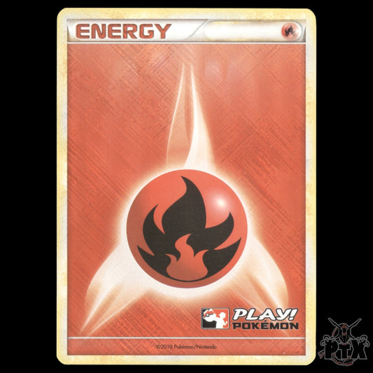 Fire Energy PLAY! Holo Promo NM/Near Mint Pokemon 2010