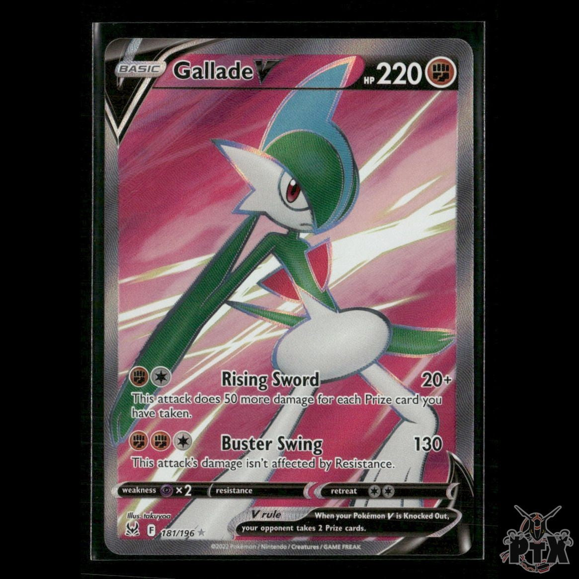Gallade V (Full Art) 181/196 SWSH11: Lost Origin NM Pokemon
