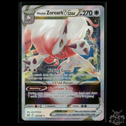 Hisuian Zoroark VSTAR 147/196 SWSH11: Lost Origin NM Pokemon