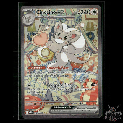 Cinccino ex 119/086 ME04: Chaos Rising NM Pokemon