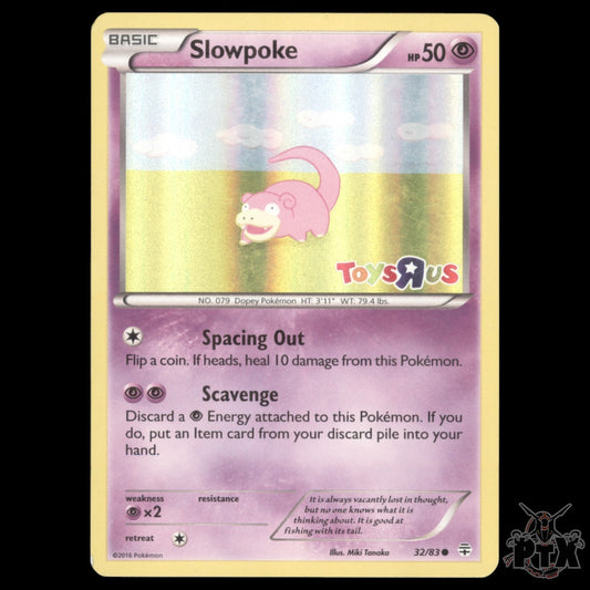 Slowpoke Holo #32/83 Toys R Us Promo MP/Moderatly Played Pokemon 2016