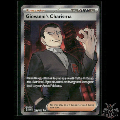 Giovanni's Charisma 197/165 SV: Scarlet & Violet 151 NM Pokemon