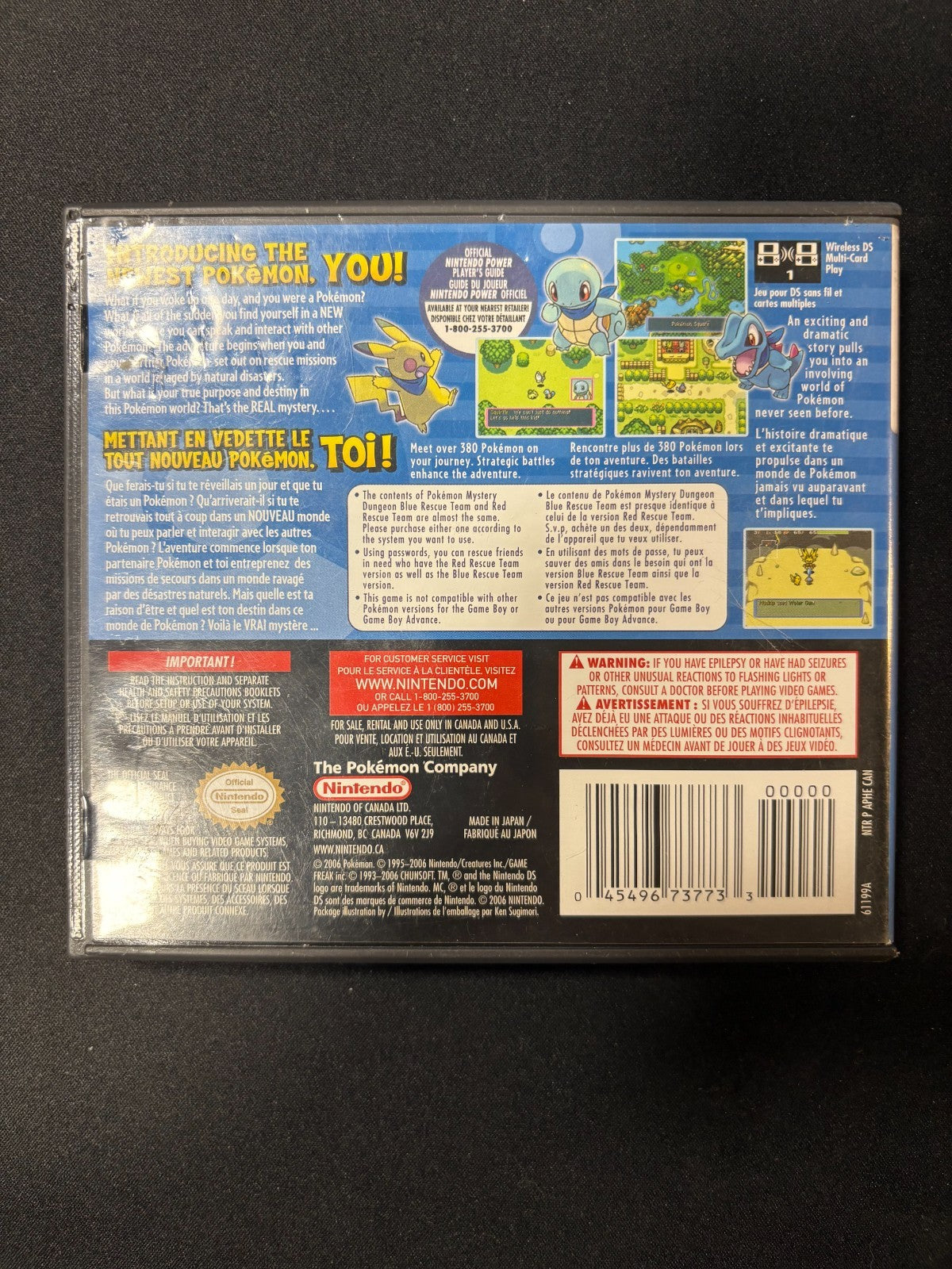 Pokemon Mystery Dungeon Blue Rescue Team Nintendo DS Working