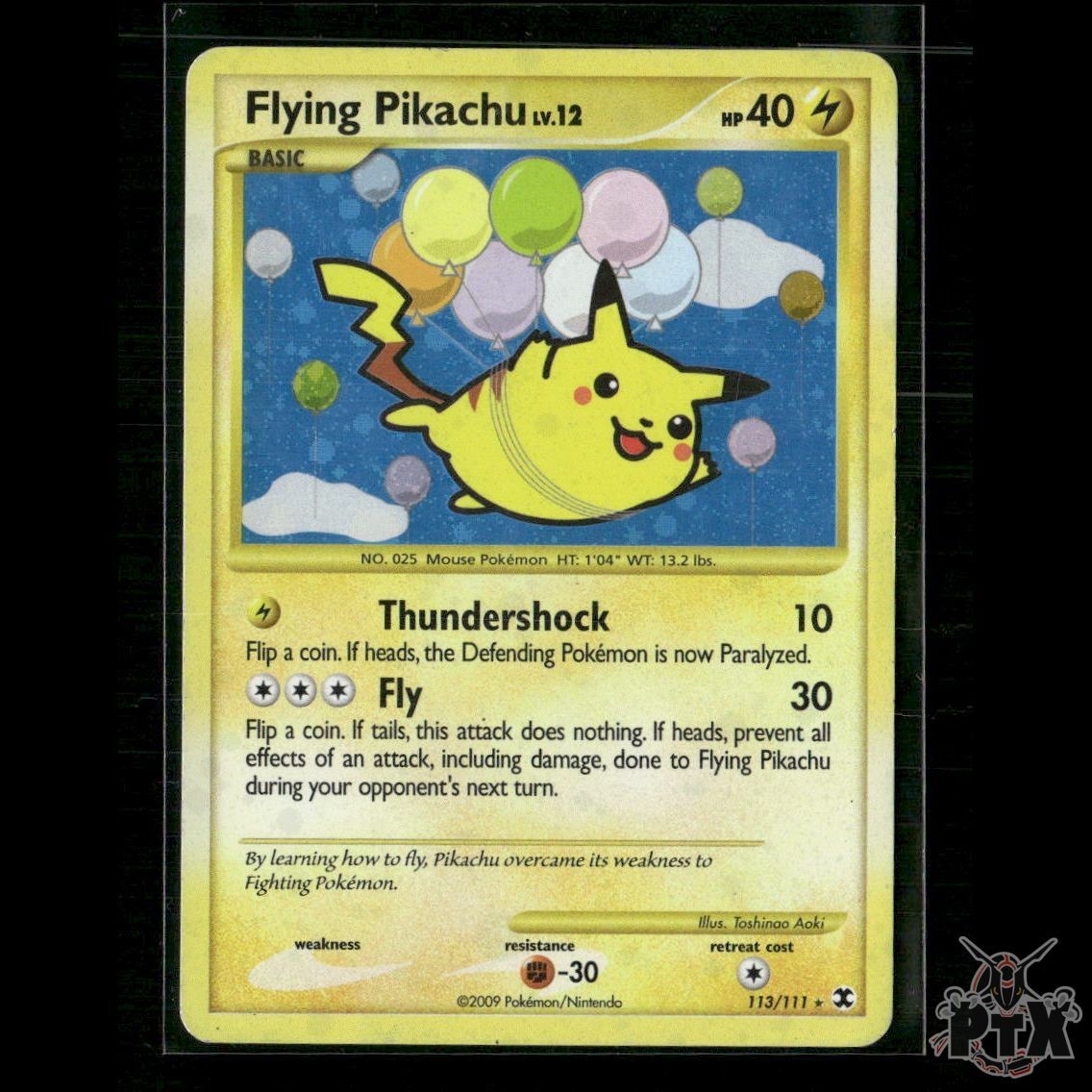 Flying Pikachu 113/111 Rising Rivals MP Pokemon