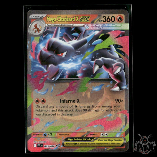 Mega Charizard X ex 013/094 ME02: Phantasmal Flames NM Pokemon