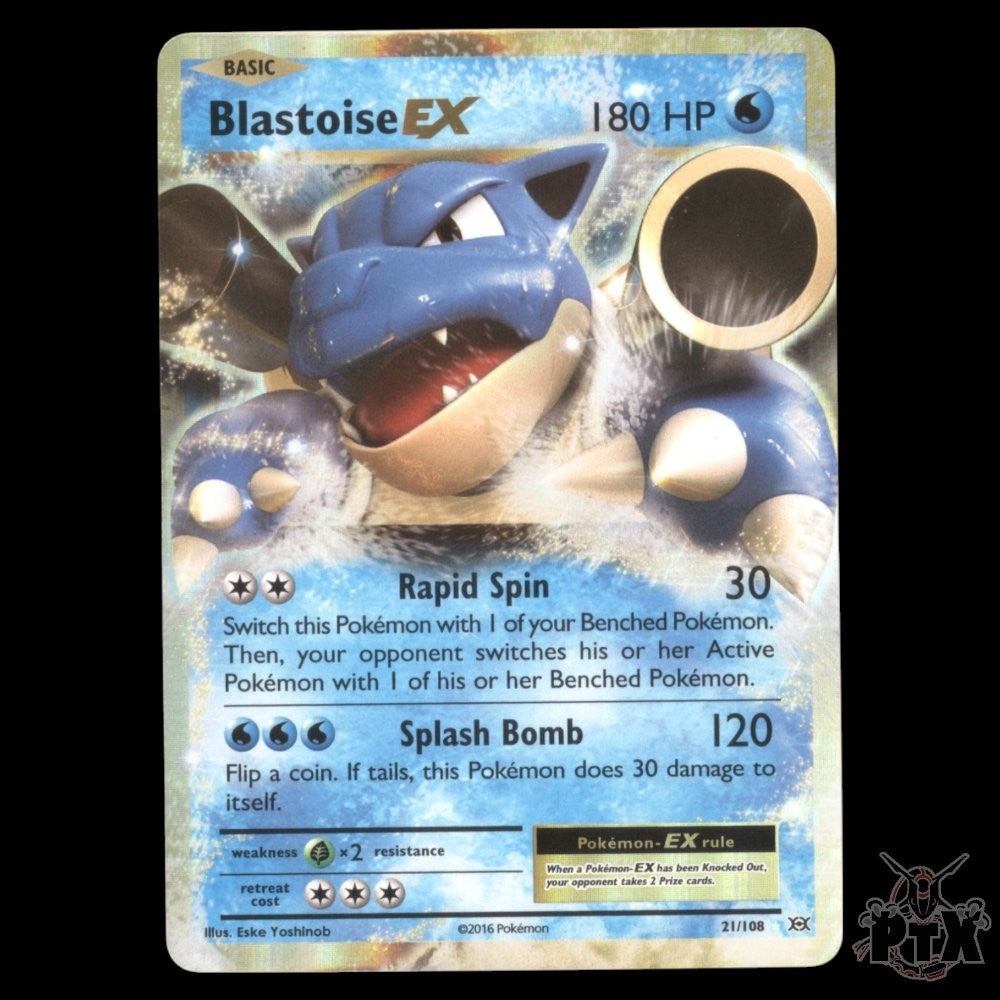 Blastoise EX 21/108 Evolutions Pokemon 2016