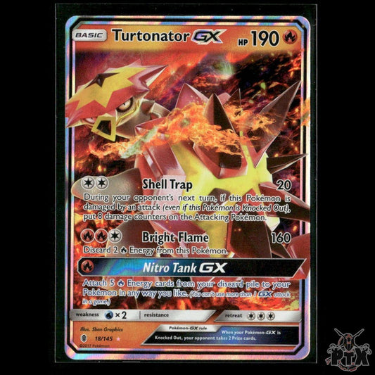Turtonator GX 18/145 SM - Guardians Rising NM Pokemon