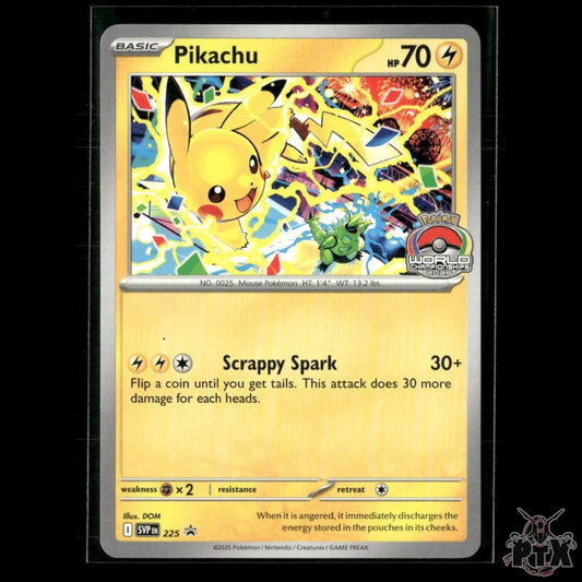Pikachu (World Championship 2025) 225 SV: Scarlet & Violet Promo NM Pokemon