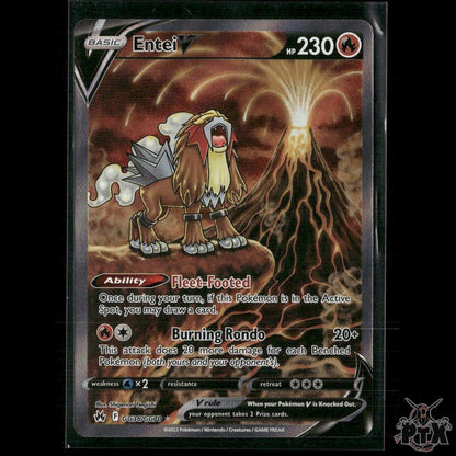Entei V GG36/GG70 SWSH: Crown Zenith: Galarian Gallery NM Pokemon