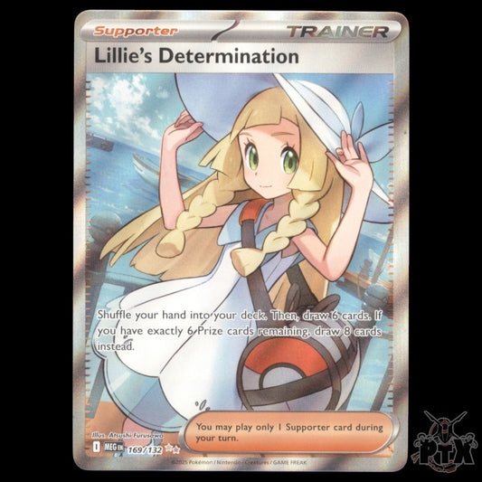 Lillie's Determination  #169/132 Mega Evolution NM/Near Mint Pokemon 2025