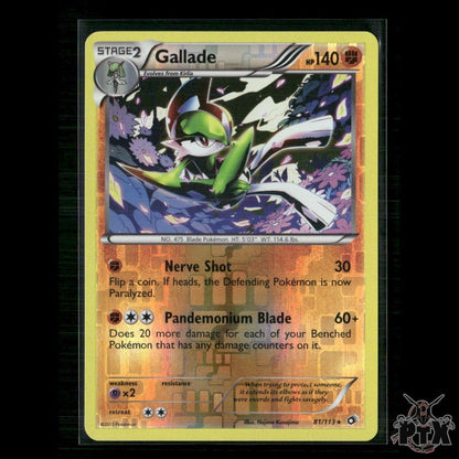 Gallade 81/113 Legendary Treasures NM Pokemon