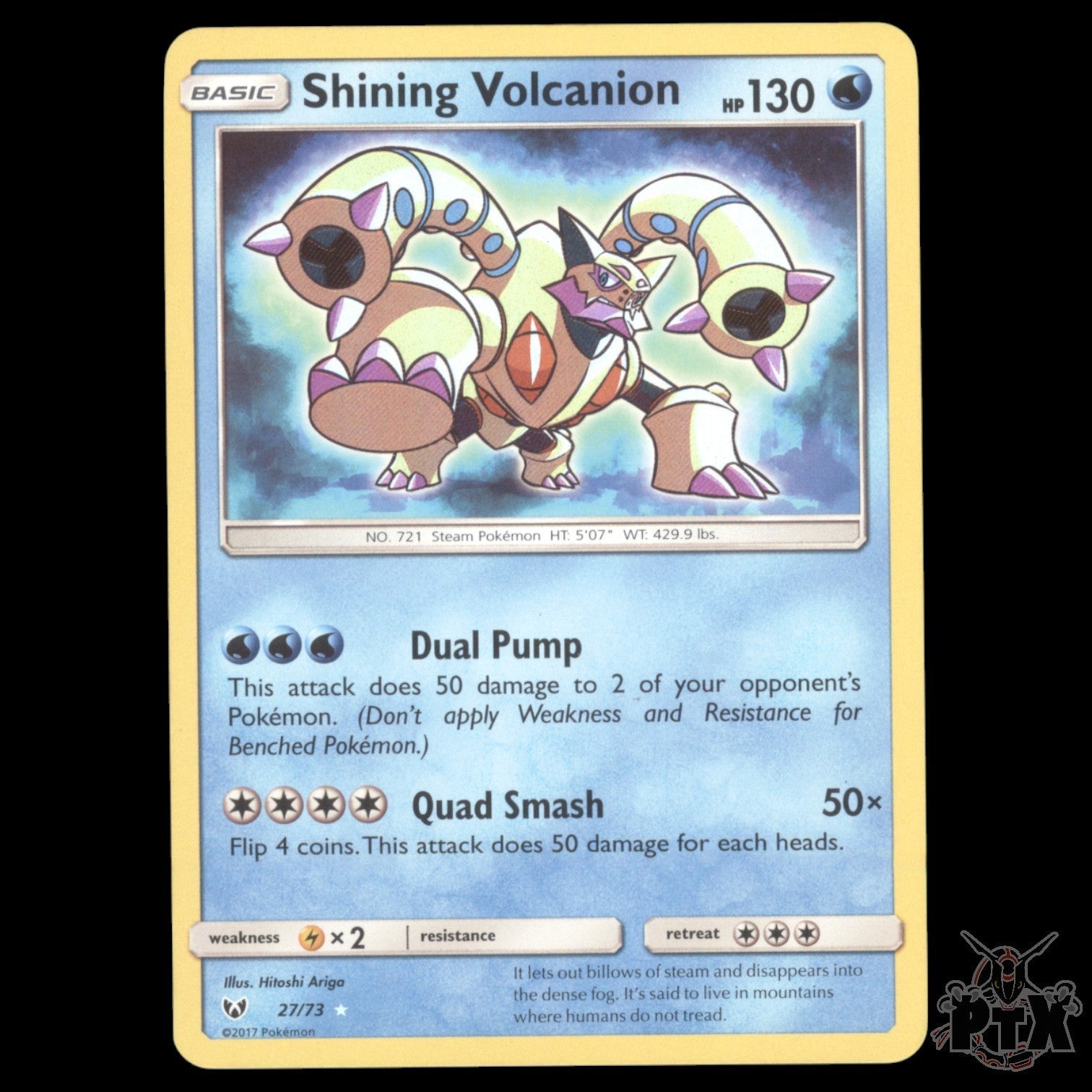 Shining Volcanion #27/73 Shining Legends NM/Near Mint Pokemon 2017