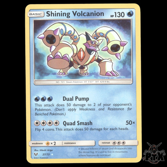 Shining Volcanion #27/73 Shining Legends NM/Near Mint Pokemon 2017