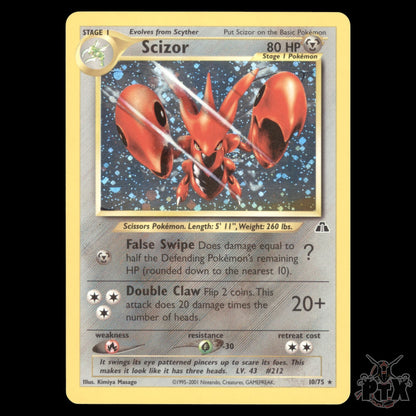 Scizor Holo #10/75 Neo Discovery Pokemon 2001 NM/Near Mint