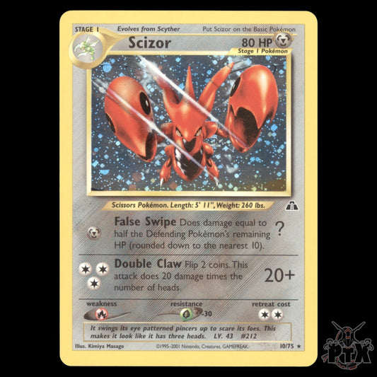 Scizor Holo #10/75 Neo Discovery Pokemon 2001 NM/Near Mint