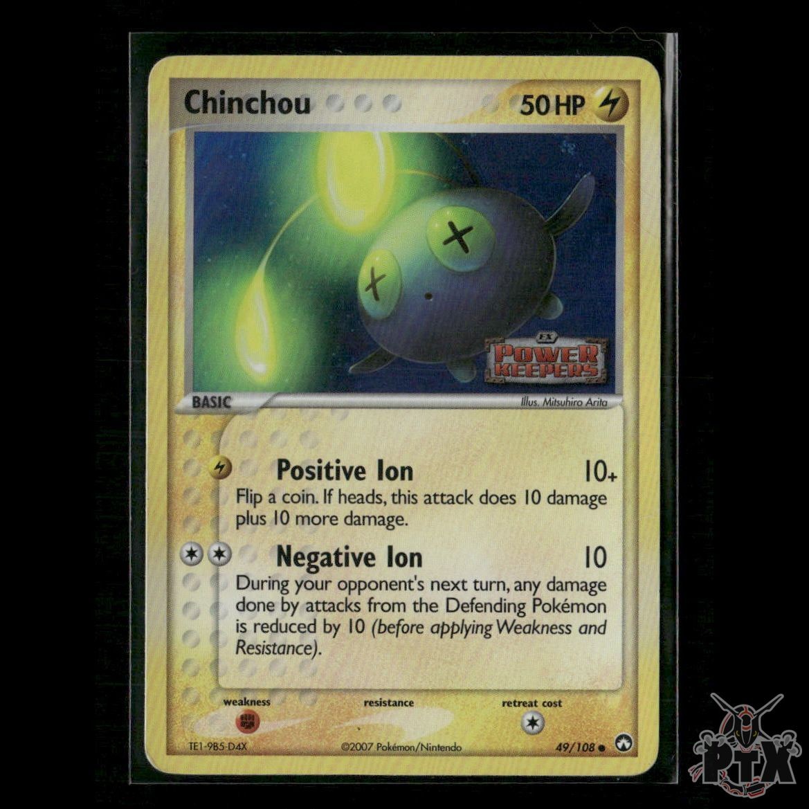 Chinchou Reverse Holo 49/108 EX Power Keepers HP Pokemon