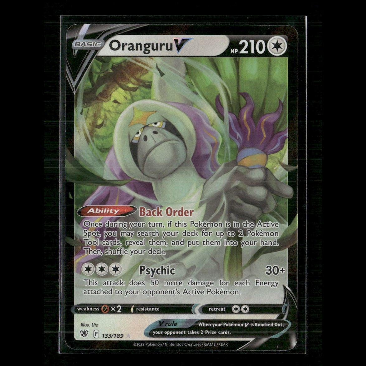Oranguru V 133/189 SWSH10: Astral Radiance NM Pokemon