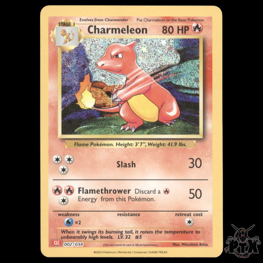 Charmeleon Holo #002/034 Trading Card Game Classic NM/Near Mint Pokemon 2023
