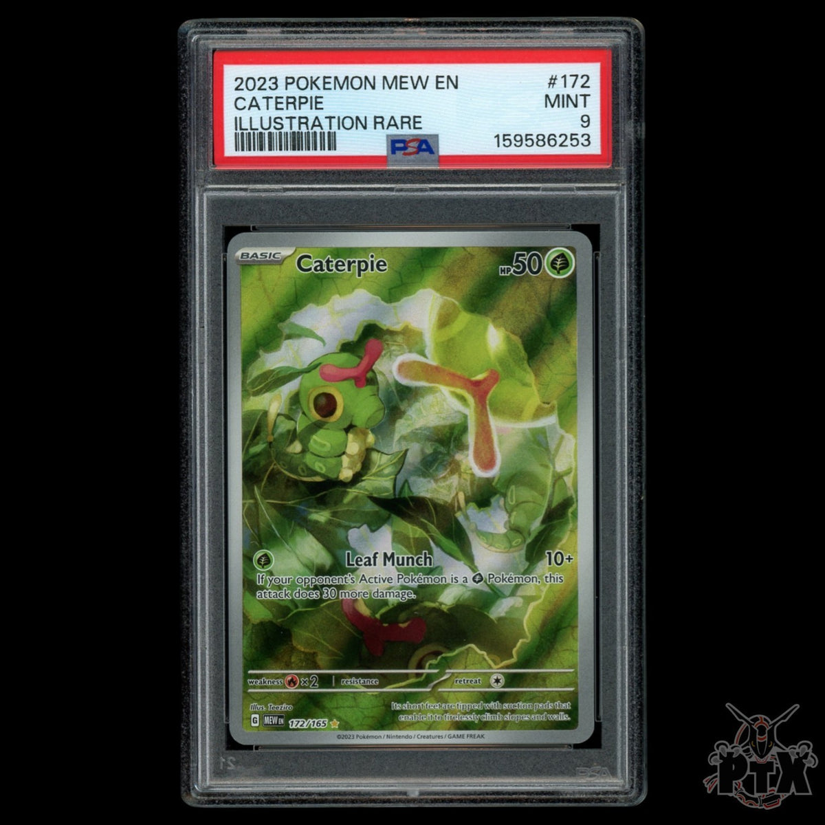 Caterpie 172/165 PSA 9 MEW 151 Pokemon 2023