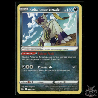 Radiant Hisuian Sneasler 123/196 SWSH11: Lost Origin NM Pokemon