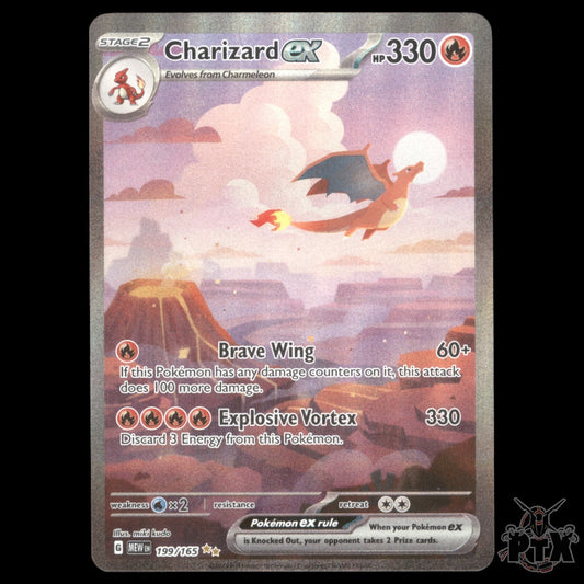 Charizard ex #199/165 Scarlet & Violet 151 NM/Near Mint Pokemon 2023