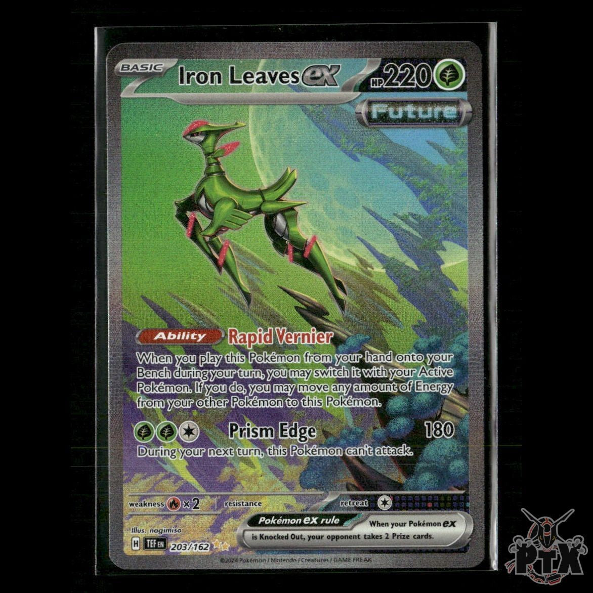 Iron Leaves ex 203/162 SV05: Temporal Forces NM Pokemon