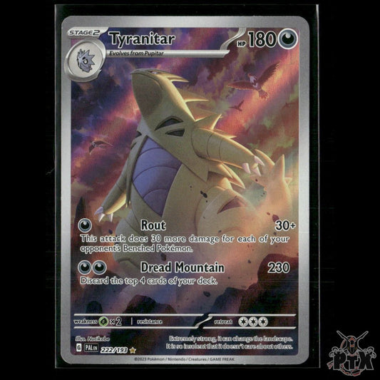 Tyranitar 222/193 SV02: Paldea Evolved NM Pokemon