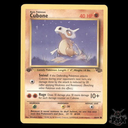 Cubone #50/64 1st Edition Jungle LP/Lightly Played Pokemon 1999