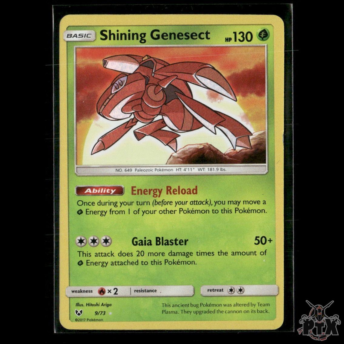 Shining Genesect 9/73 Shining Legends NM Pokemon