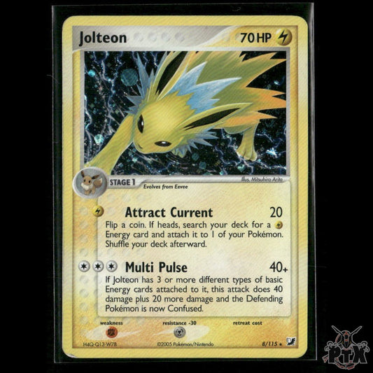 Jolteon Holo 8/115 Unseen Forces LP Pokemon