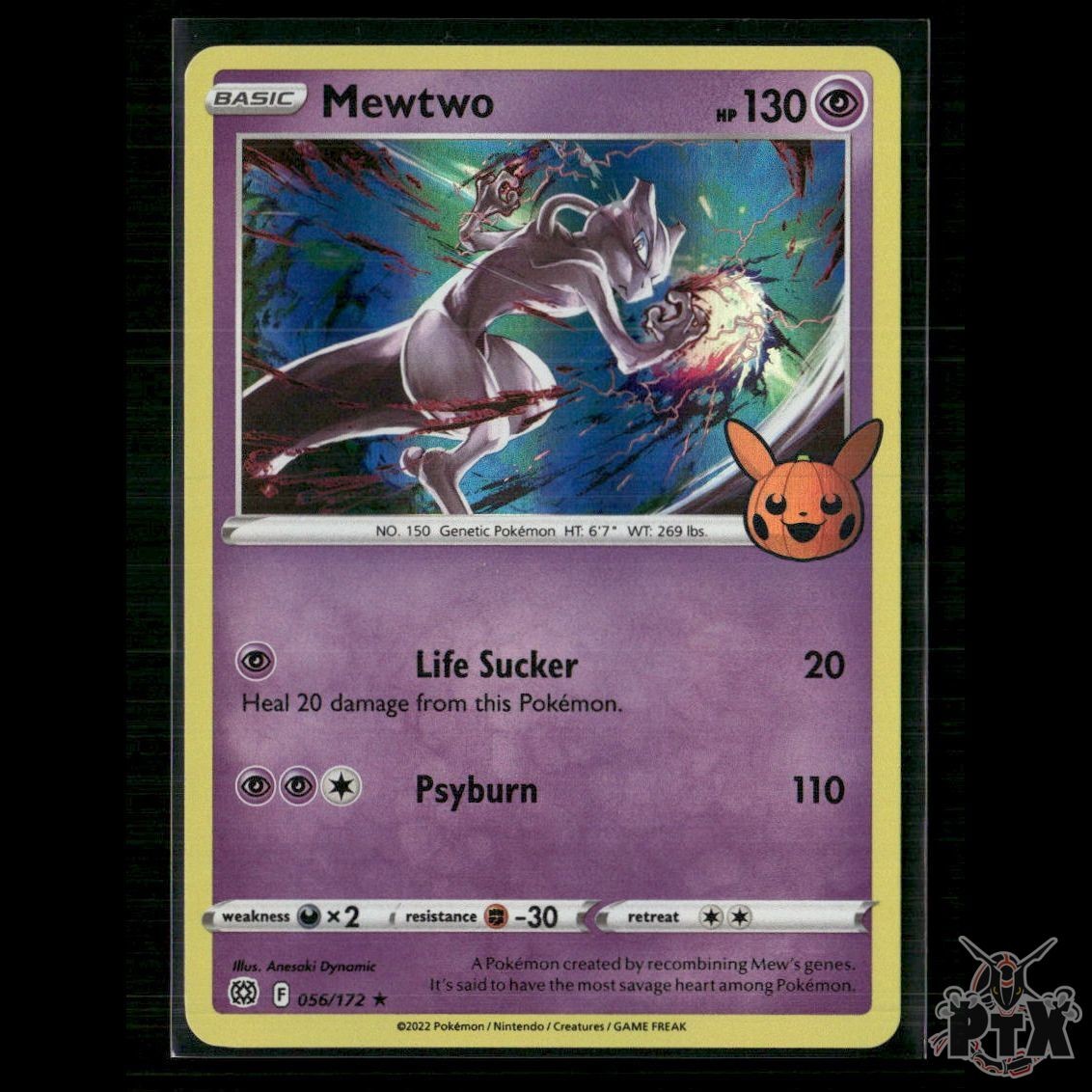 Mewtwo 056/172 Trick or Trade BOOster Bundle NM Pokemon