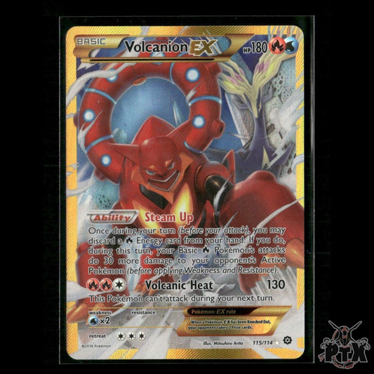 Volcanion EX (Secret) 115/114 XY - Steam Siege NM Pokemon