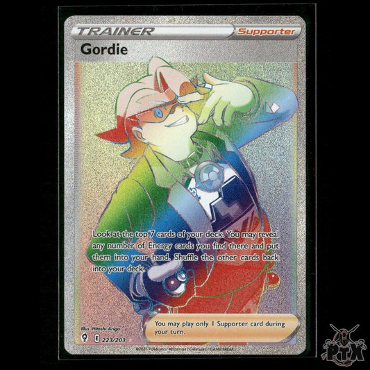 Gordie (Secret) 223/203 SWSH07: Evolving Skies NM Pokemon