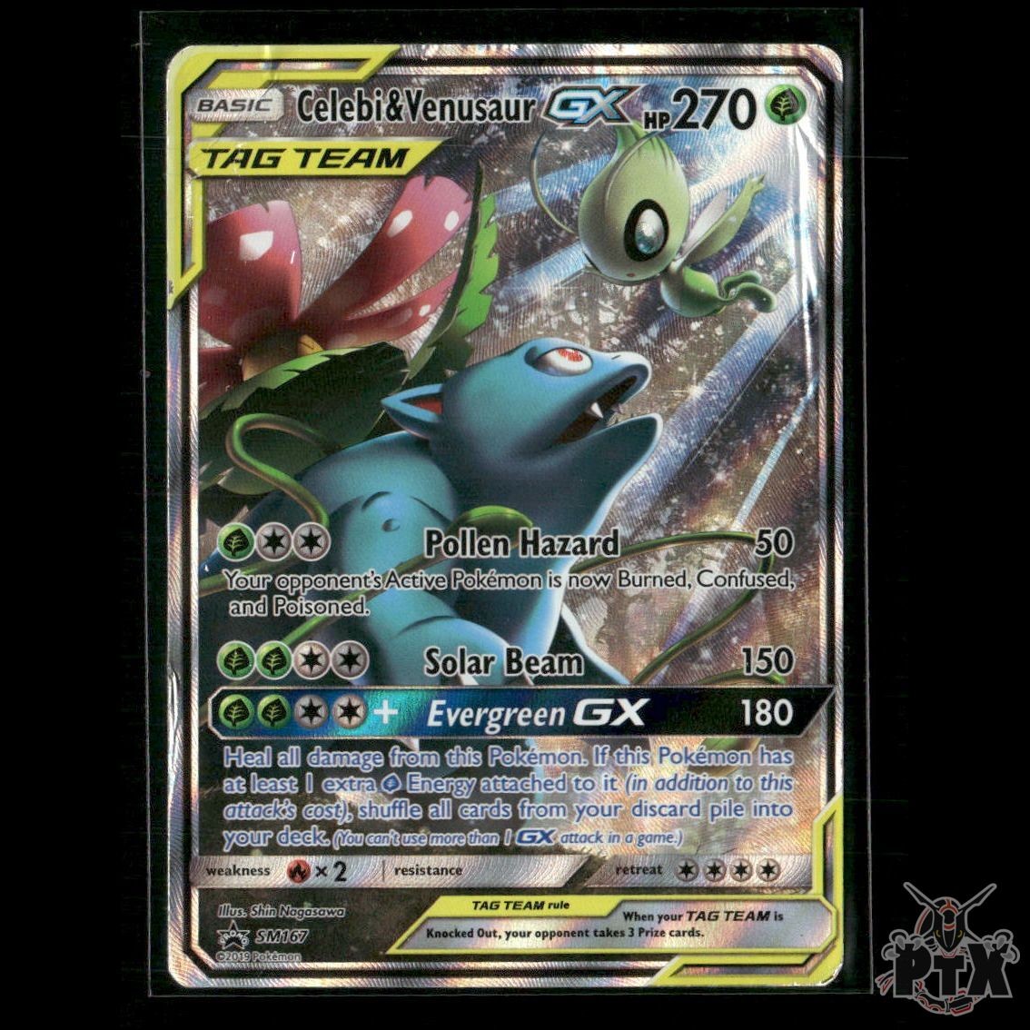 Celebi & Venusaur GX SM167 SM Promos HP Pokemon