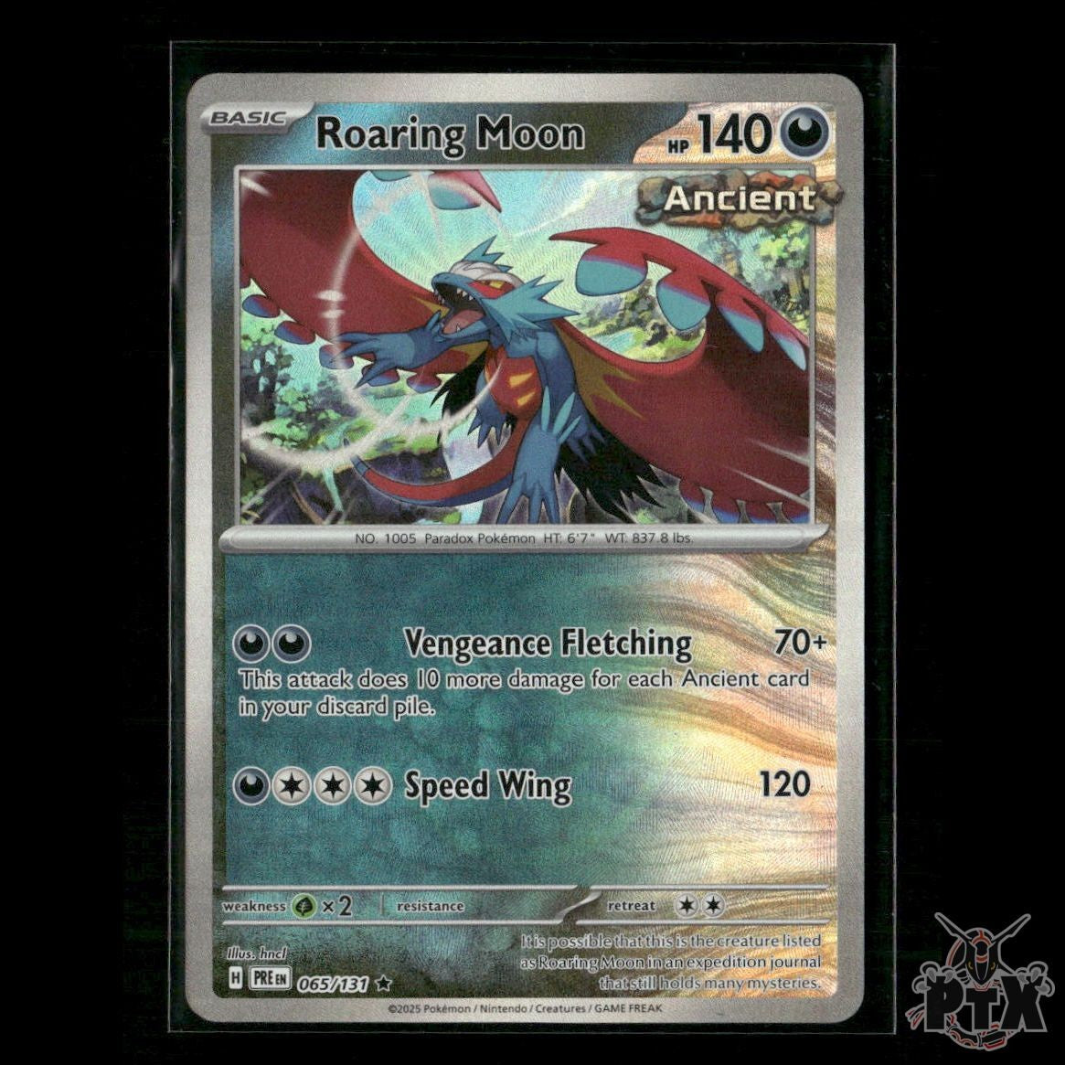 Roaring Moon (Master Ball Pattern) 065/131 SV: Prismatic Evolutions NM Pokemon