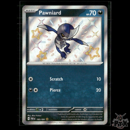 Pawniard 185/091 SV: Paldean Fates NM Pokemon