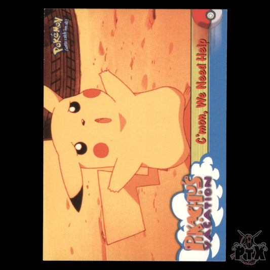 Topps The First Movie C'mon, we need help Pikachu's Vacation Pokemon 2000